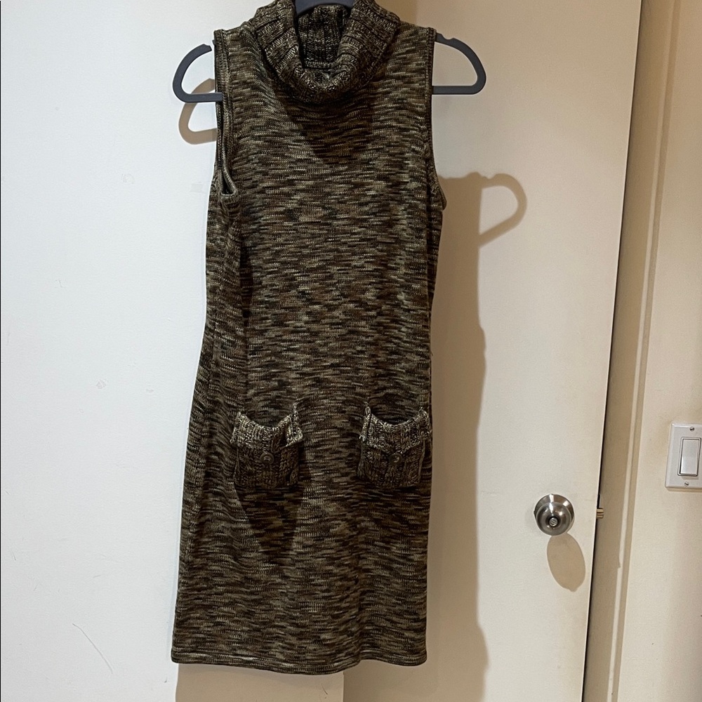 Calvin Klein Sleeveless Knit Dress - Brown
